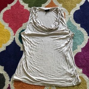 Mossimo xxl tan cowl neck work sleeveless top